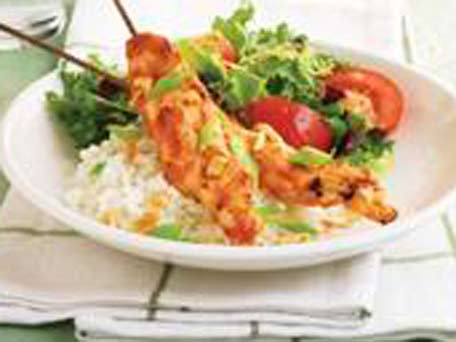 Image of Easy Chicken Skewers With Peanut Sauce, Kitchen Daily