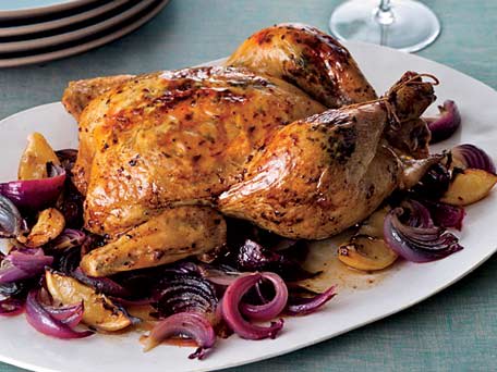 Image of Aleppo-pepper-and-mint-roasted Chicken, Kitchen Daily