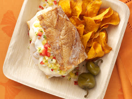 Turkey Sandwich with Pineapple Salsa