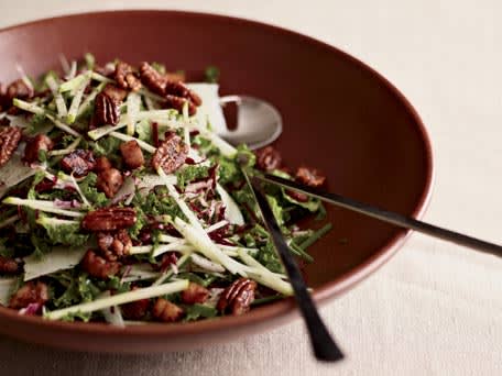 Image of Kale & Apple Salad With Pancetta And Candied Pecans, Kitchen Daily