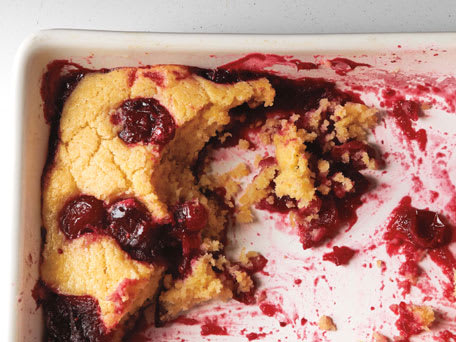 Saucy Cranberry Maple Pudding Cake