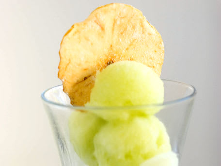Image of Apple Sorbet With Baked Apple Slices, Kitchen Daily