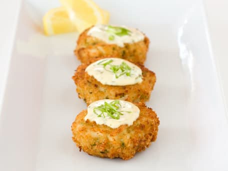 Image of Baked Crab Cakes With Lemon Mustard Sauce, Kitchen Daily