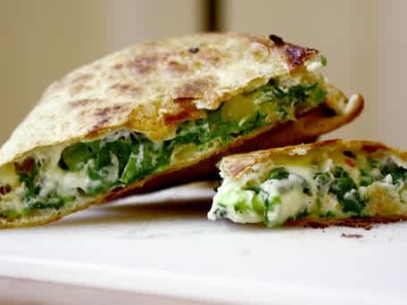 Spinach Pie Quesadilla