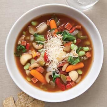 Image of Minestrone With Endive & Pepperoni, Kitchen Daily