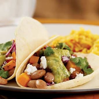 Image of Bean & Butternut Tacos With Green Salsa, Kitchen Daily