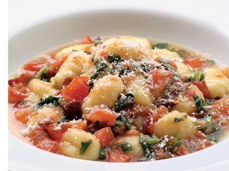Image of Gnocchi With Tomatoes, Pancetta & Wilted Watercress, Kitchen Daily