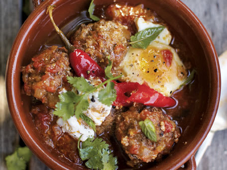 Lamb Meatballs with Yogurt, Eggs, and Mint