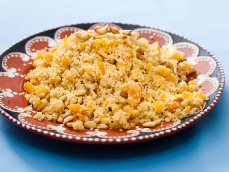 Couscous with Dried Apricots and Pine Nuts