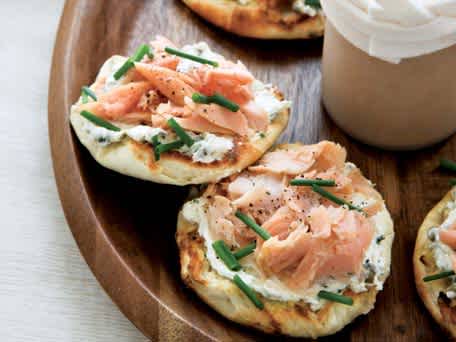 Smoked-Trout-and-Caper-Cream-Cheese Toasts