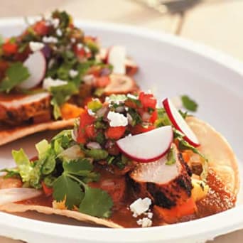 Image of Grilled Chicken Tostadas With Sweet-&-sour Vegetables, Kitchen Daily