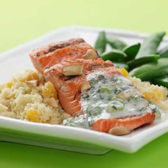 Image of Cashew Salmon With Apricot Couscous, Kitchen Daily