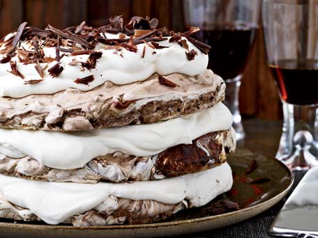 Image of Hazelnut-and-chocolate Meringue Cake, Kitchen Daily