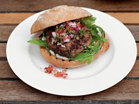 Chimichurri-Style Burgers (barbecued)