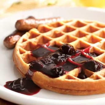 Image of Whole-grain Waffles With Cherry Sauce, Kitchen Daily