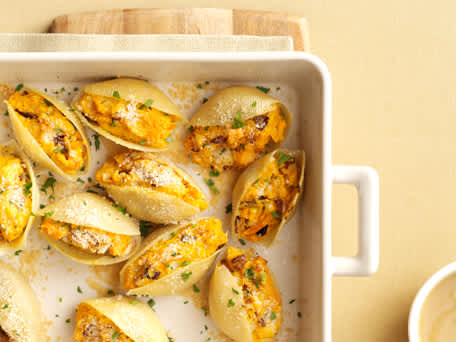Sweet Potato and Caramelized Onion Shells