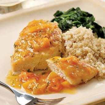 Image of Seared Chicken With Apricot Sauce, Kitchen Daily
