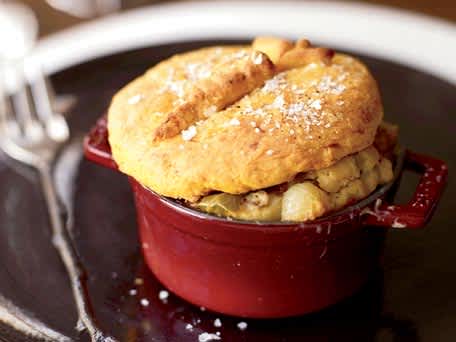 Vegetable Potpies with Sweet Potato Biscuits