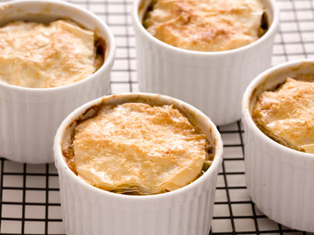 Image of Ground Beef And Vegetable Pies With Parmesan Crust, Kitchen Daily