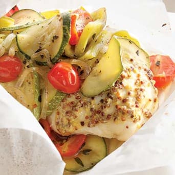 Image of Chicken With Whole-grain Mustard & Zucchini In Packets, Kitchen Daily
