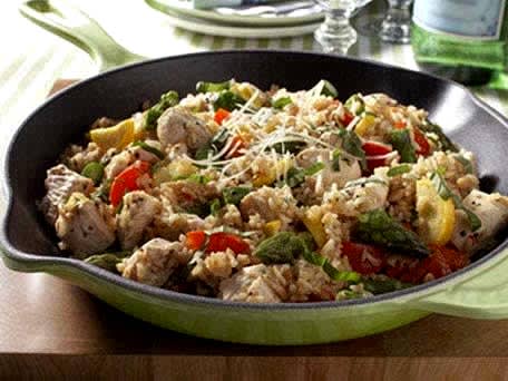 Image of Chicken And Roasted Garlic Rice Primavera, Kitchen Daily