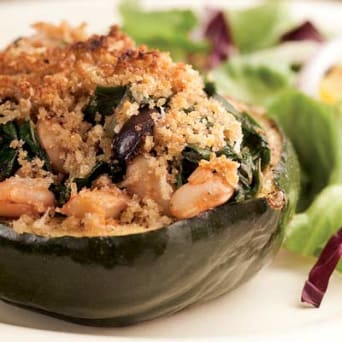 Image of Acorn Squash Stuffed With Chard & White Beans, Kitchen Daily