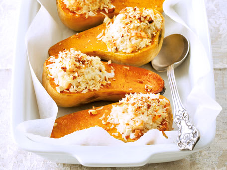 Image of Spiced Roasted Butternut Squash With Shrimp-and-rice Filling, Kitchen Daily