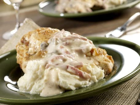 Image of Baked Chicken With Ham Gravy, Kitchen Daily