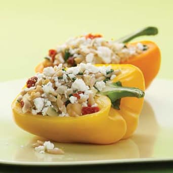 Image of Greek Orzo Stuffed Peppers, Kitchen Daily