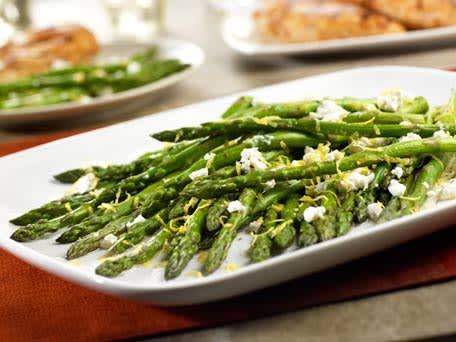 Image of Roasted Asparagus With Lemon & Goat Cheese, Kitchen Daily