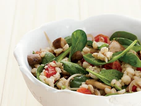 Image of Barley-and-spinach Salad With Tofu Dressing, Kitchen Daily