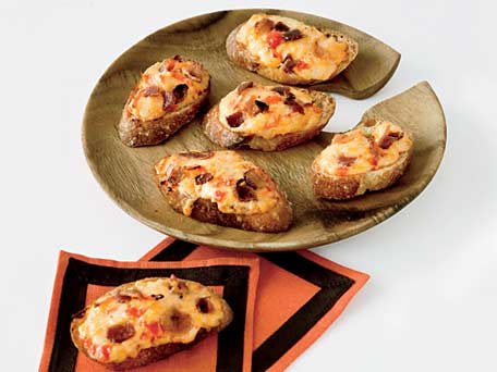 Pimento Cheese & Bacon Crostini