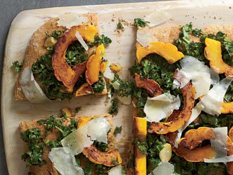 Image of Spelt Focaccia With Kale, Squash And Pecorino, Kitchen Daily