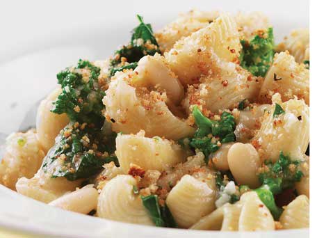 Image of Broccoli Rabe, White Bean & Fontina Pasta, Kitchen Daily