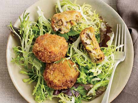 Leek-and-Mushroom Croquettes