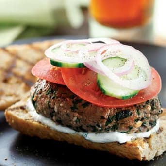 Image of Greek Bison Burgers, Kitchen Daily