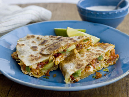 Image of Chipotle Chicken Quesadilla With Avocado, Kitchen Daily