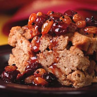Image of Cinnamon Bread Pudding With Cranberry-raisin Sauce, Kitchen Daily