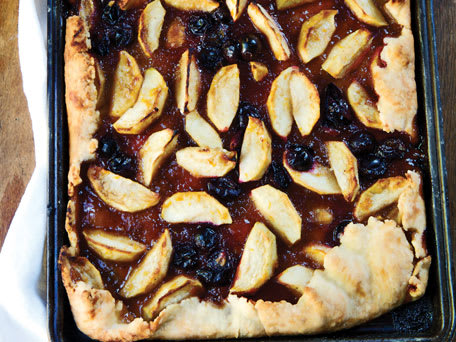 Apple and Concord Grape Tart