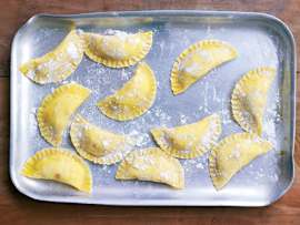 Mezzelune dolci (Half-Moon-Shape Sweet Pasta Filled with Candied Fruit) recipe