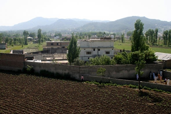 A view of Osama bin Laden's compound in Abbottabad, Pakistan (AP)