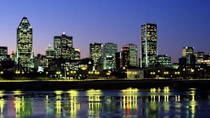 Montreal Skyline and Lachine Canal