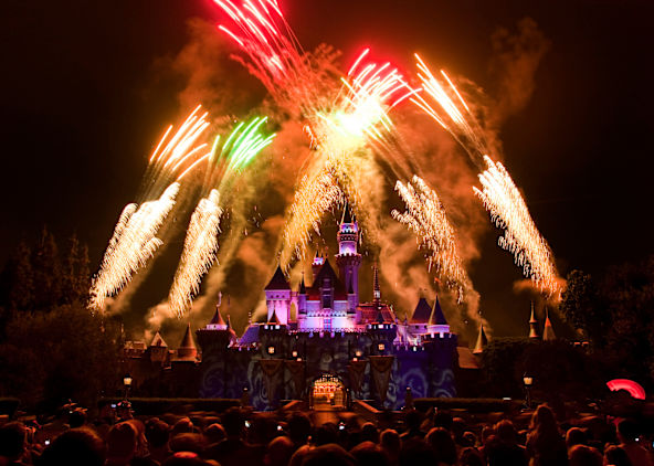 Magical firework show
