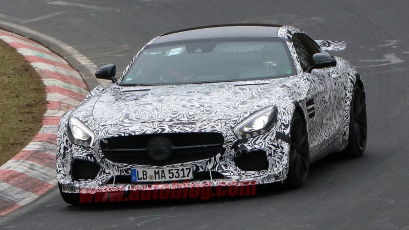 Mercedes spotted testing hardcore AMG GT at the 'Ring