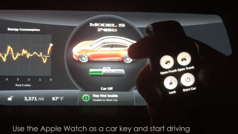 photo of This Apple Watch can control a Tesla Model S image