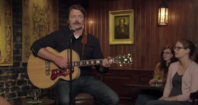 Nick Offerman, whiskey