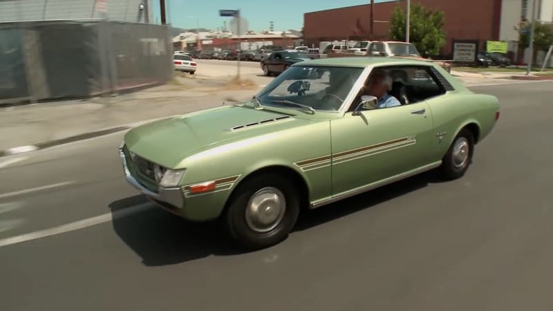 Vintage Toyota Celica stops in Jay Leno's Garage