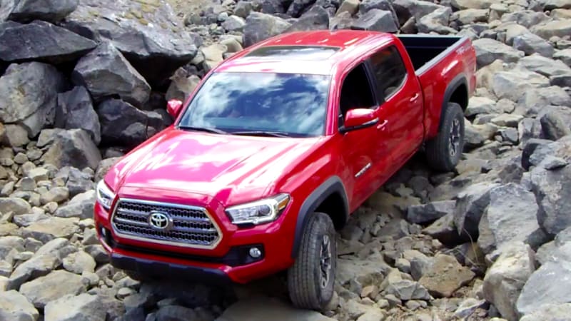 On Location at an off-road park in the 2016 Toyota Tacoma