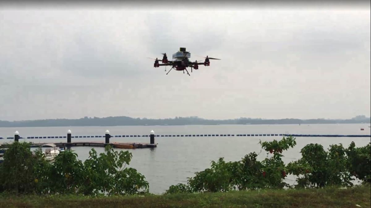 photo of Singapore Post trials island-hopping delivery-by-drone program image