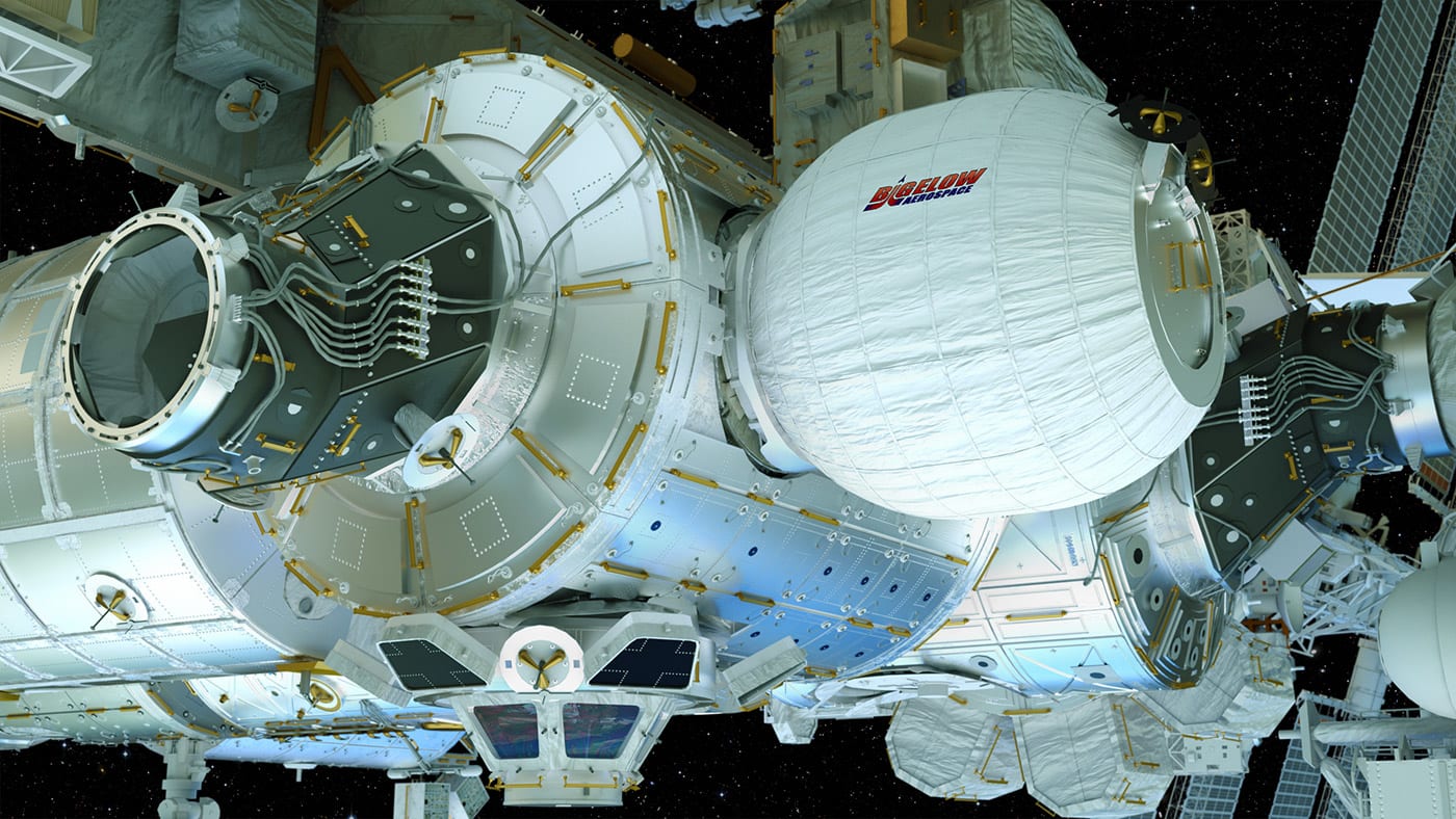 ISS&#039; expandable module has a shield that protects it from debris